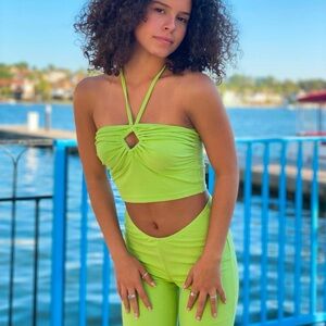 Lime Green Women's Jumpsuit